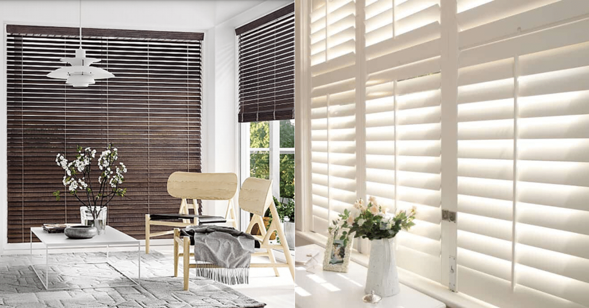 wooden blinds
