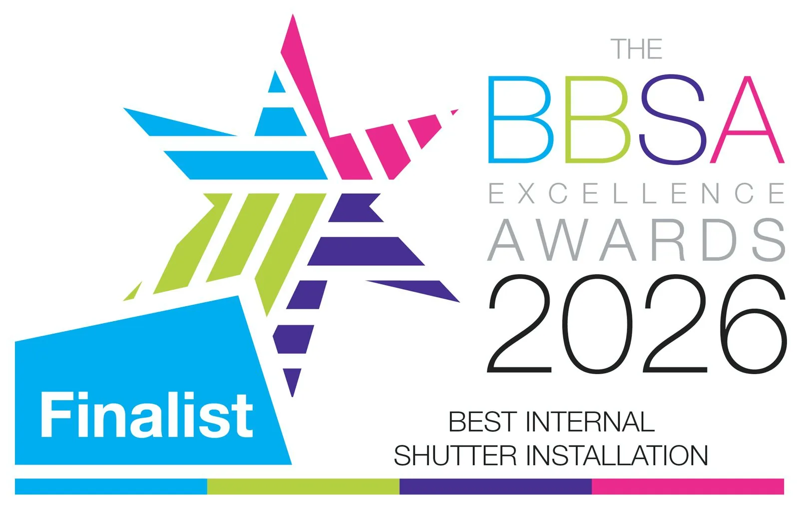 BBSA Best Internal Shutter Installation 2026 Award Winner