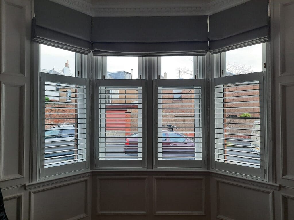 Cafe Style Bay Window Shutters