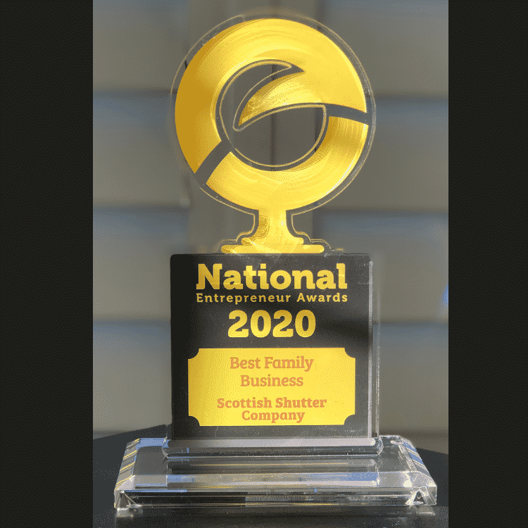 National Entrepreneur Awards 2020 - Best Family Business - The Scottish Shutter Company