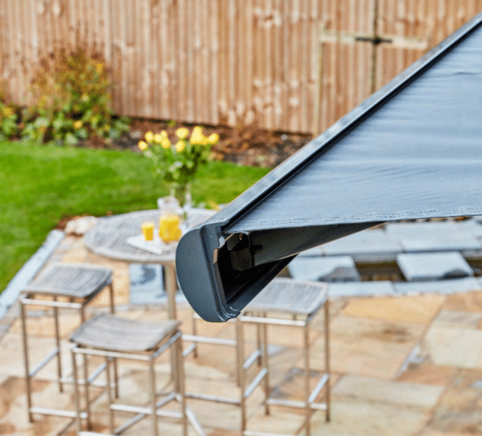 Patio Awnings: Front Rail from The Scottish Shutter Company