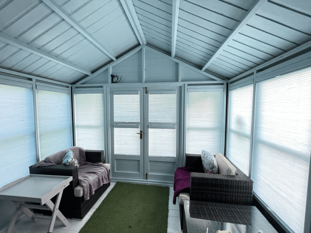 Parma Cellular Blinds in a Summer House 2- The Scottish Shutter Company
