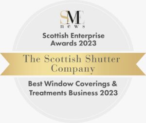 Scottish Enterprise Awards 2023 logo - winners for best window coverings & treatments business