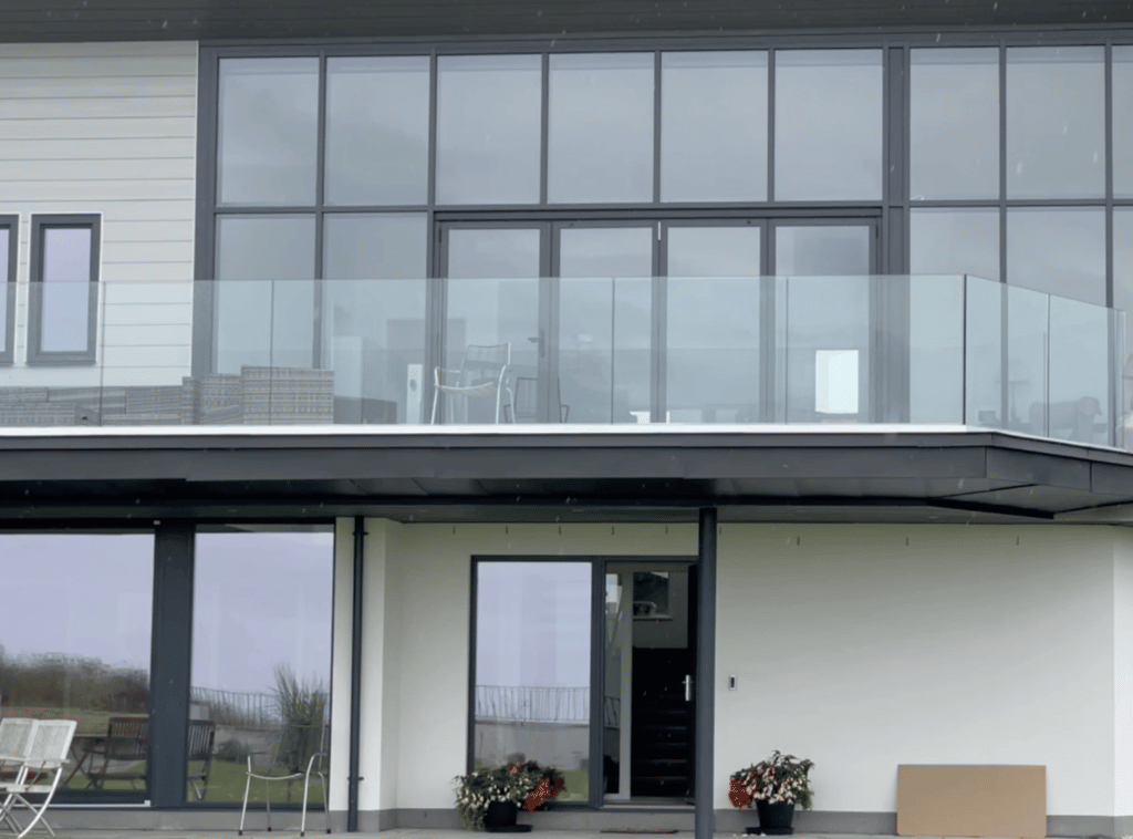 Motorised Duette blinds seen from the outside - The Scottish Shutter Company