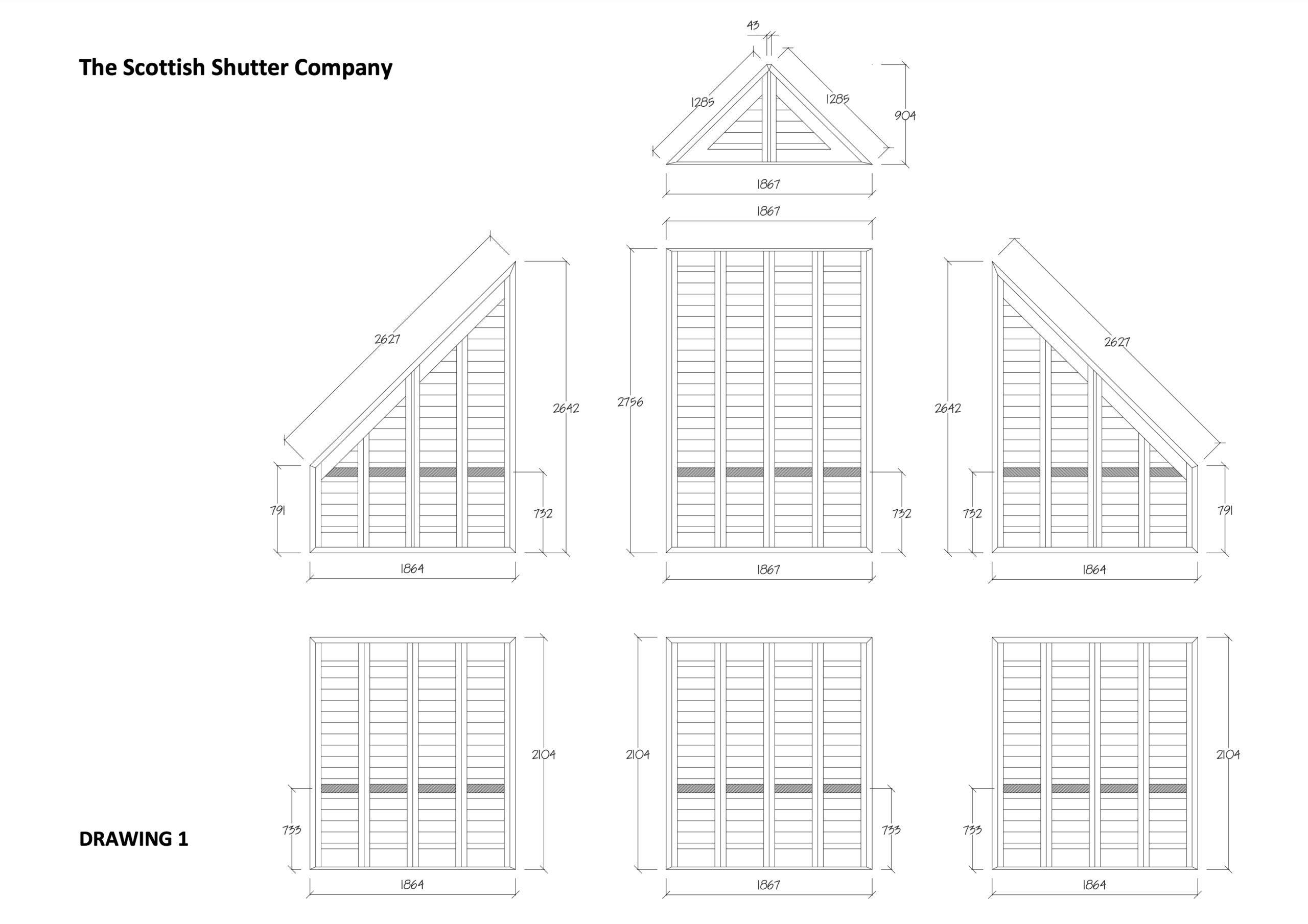 The Scottish Shutter Company Design Sketch