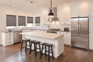 Parma Honeycomb Blinds in a Kitchen