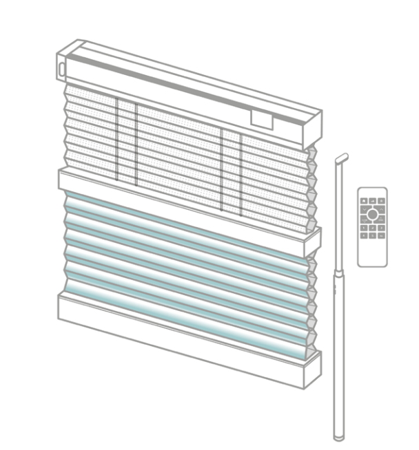 Parma Honeycomb Blind - SmartLift Motorised Battery Day & Night