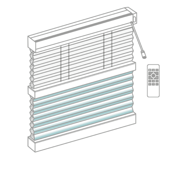 Parma Honeycomb Blind - SmartLift Motorised 36w Adaptor Day & Night