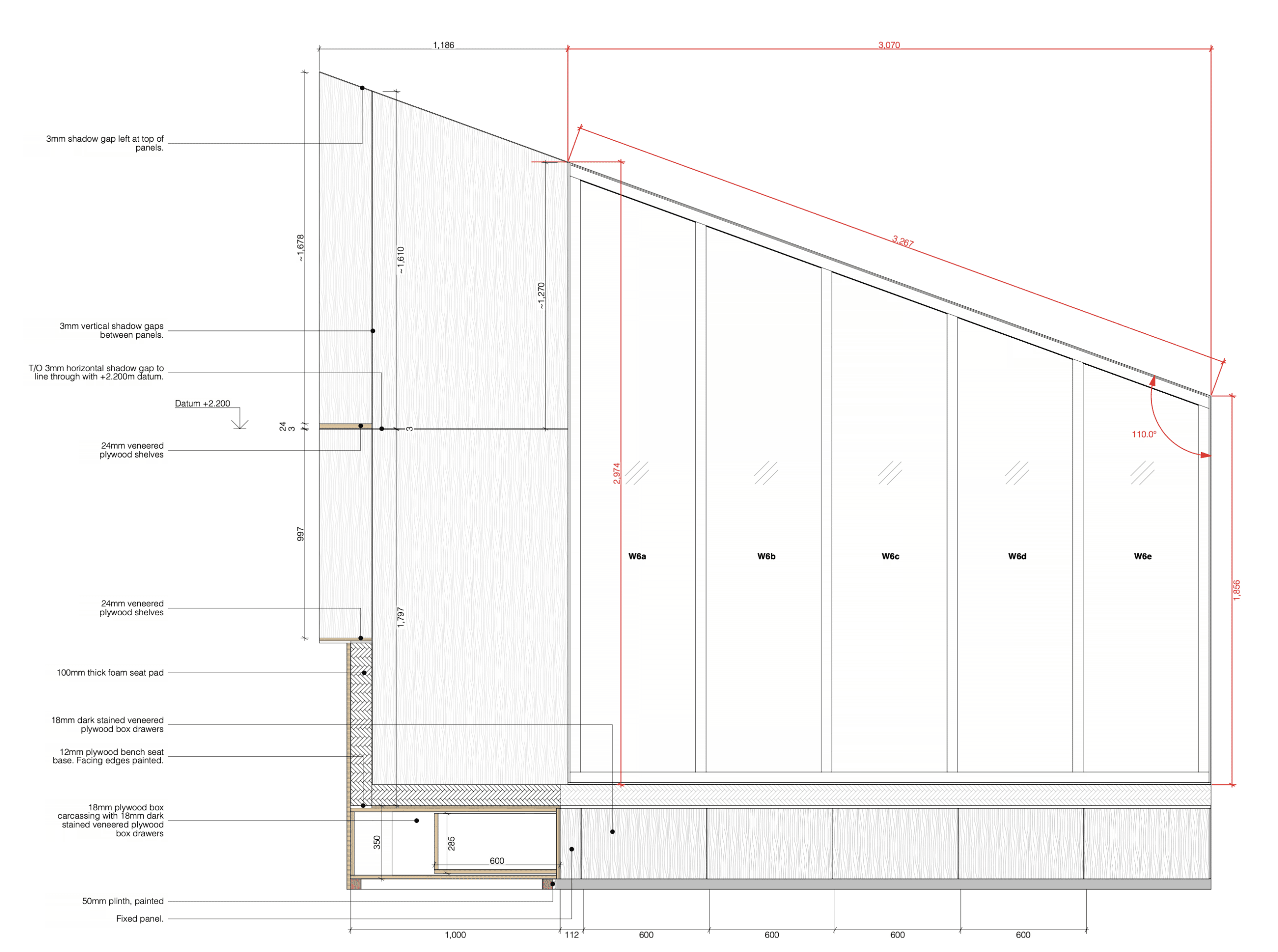 Gable Window - Architect's Elevation Drawing