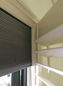 Shutters With Integrated Room Darkening Blind from the Scottish Shutter Company