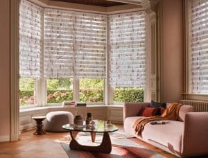 Twist Roller Blinds 1 Luxaflex Twist Roller Blinds on a Bay Window