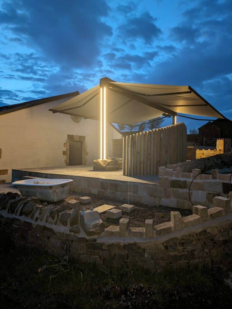 Freestanding Butterfly Awning 1