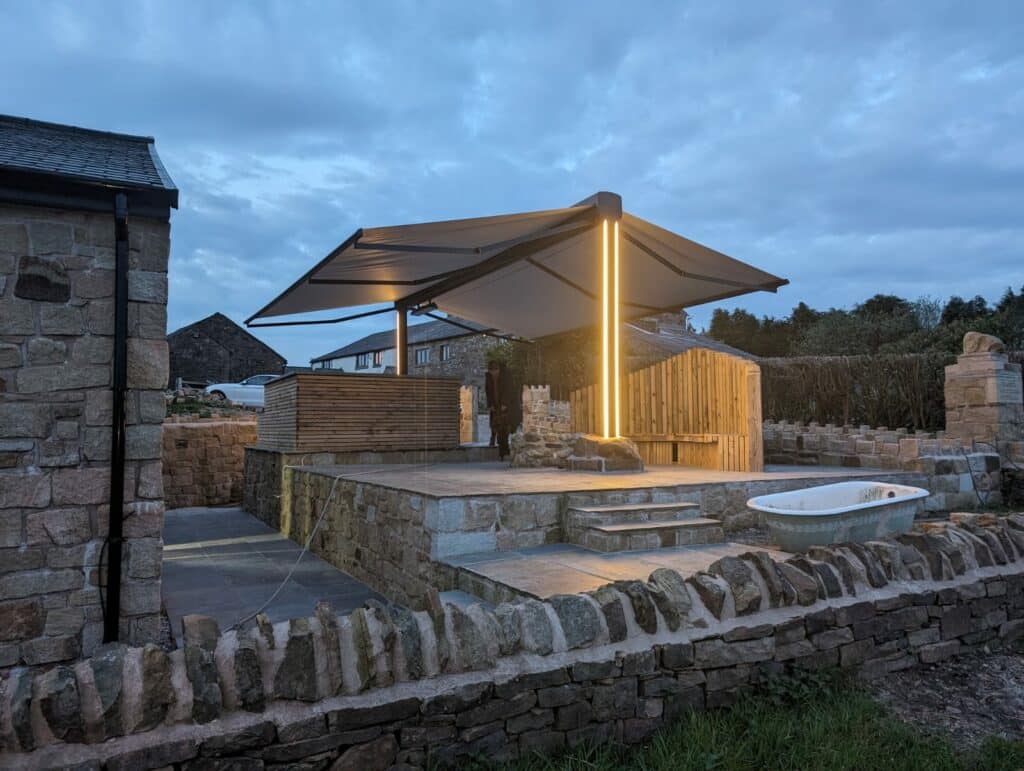 Freestanding Butterfly Awning 3