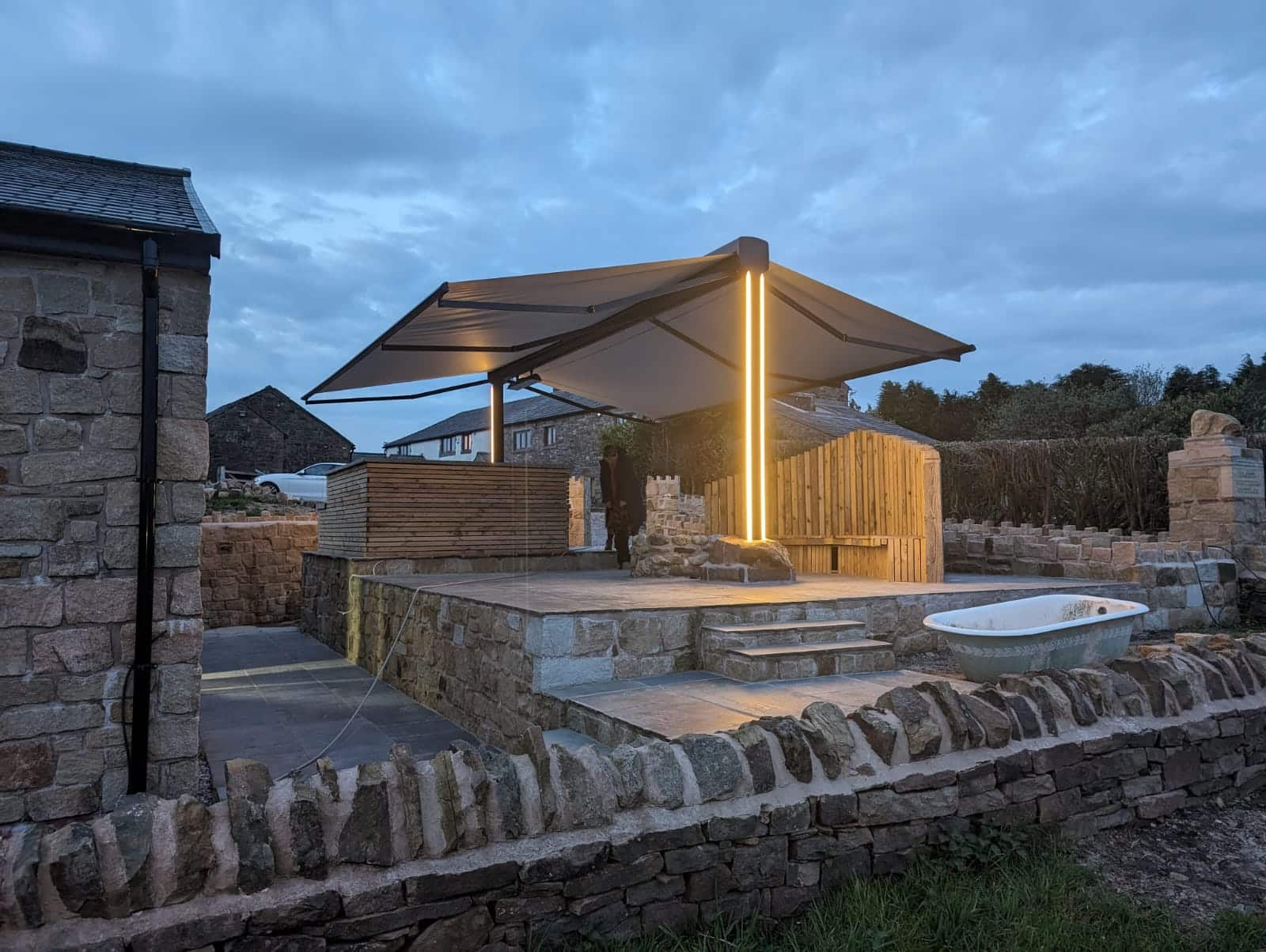 Freestanding Butterfly Awning 3