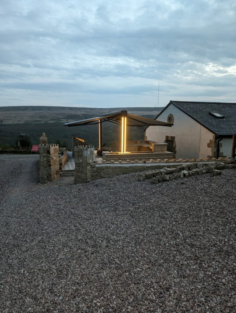 Freestanding Butterfly Awning 5