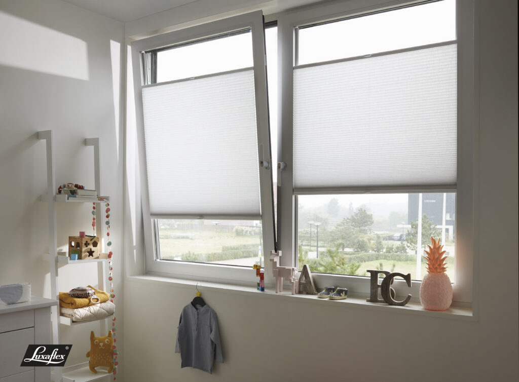 Inward-opening window with TruFit blind fitted